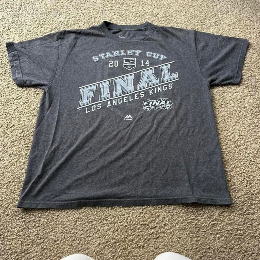 Grey Los Angeles Kings Stanley‎ Cup 2014 Final t-shirt